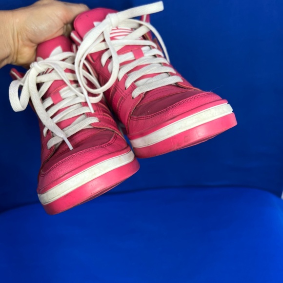|•ADIDAS•| Ortholite Retro Bubble Gum Barbie Pink High Top Sneakers - Picture 10 of 16
